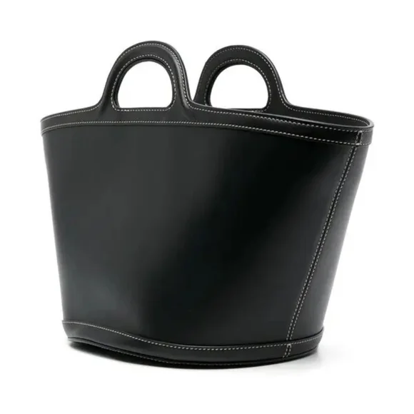 Marni Small Black Leather Tote Handbag NWT - Picture 3 of 8